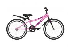 Велосипед NOVATRACK 20" PRIME алюм., розовый металлик,  ножной тормоз, короткие крылья