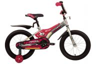 Детский велосипед  NOVATRACK 16" FLIGHTLINE, серый, пластиковые короткие крылья