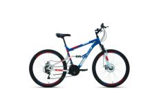 Велосипед 26' Altair MTB FS 26 2.0 disc 18 ск Синий/Красный 19-20 г