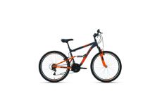 Велосипед 26' Altair MTB FS 26 1.0 18 ск Темно-серый/Оранжевый 20-21 г