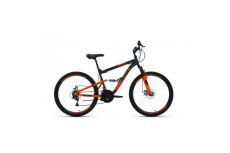 Велосипед 26' Altair MTB FS 26 2.0 disc 18 ск Темно-серый/Оранжевый 20-21 г