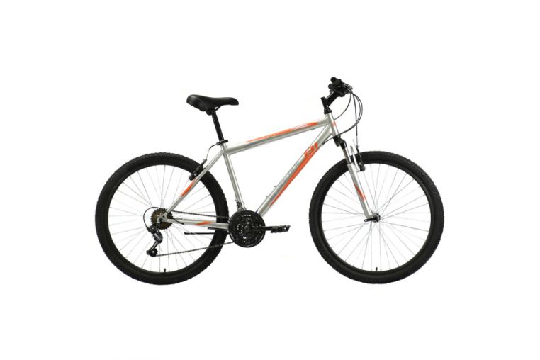 Велосипед Black One Onix 26 серебристый/оранжевый 2020-2021