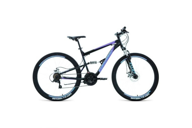 Велосипед 27,5' Forward Raptor 27,5 2.0 disc Черный/Фиолетовый 19-20 г