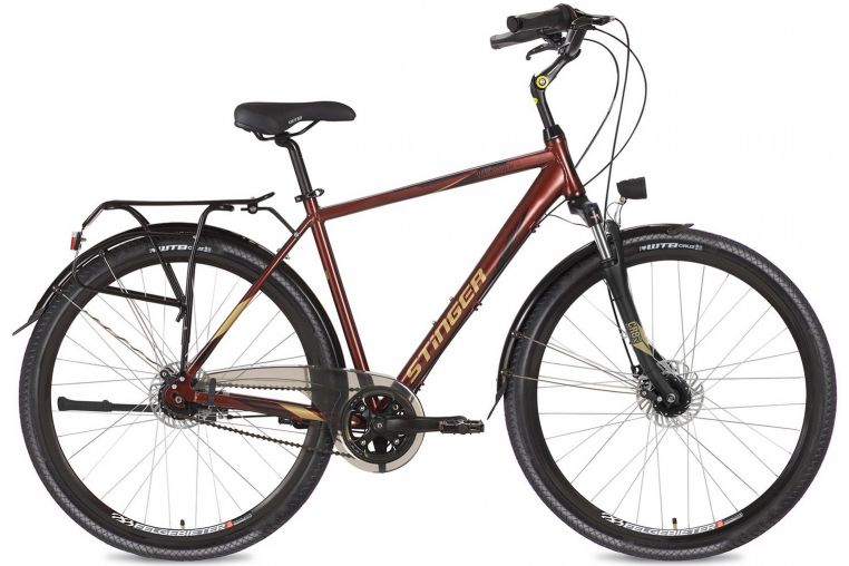 Велосипед Stinger 28" Vancouver Evo 60; коричневый; SHIMANO NEXUS REVOSHIFT, 7 ск.