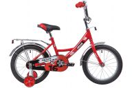 Велосипед  NOVATRACK 16", URBAN, красный, полная защита цепи, тормоз нож., крылья и багажник хром.,