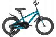 Детский велосипед  NOVATRACK 16" PRIME алюм., синий, полная защита цепи, торм V-brake, короткие крылья