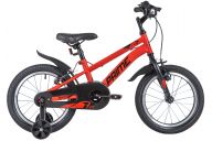 Детский велосипед  NOVATRACK 16" PRIME сталь,красный, полная защита цепи, торм V-brake, короткие крылья