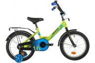 Детский велосипед  NOVATRACK 16" FOREST зеленый, сталь, тормоз нож, крылья, багажник, полная защ.цепи