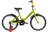 Велосипед  NOVATRACK 20" TWIST зелёный, тормоз нож, крылья корот, защита А-тип