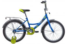 Велосипед NOVATRACK 20", URBAN, синий, защита А-тип, тормоз нож., крылья и багажник хром.