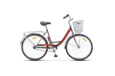 Велосипед Stels Navigator 26' 245 Z010 Серый/Красный (с корзиной) (LU093460)