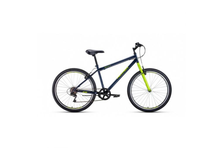 Велосипед 26' Altair MTB HT 26 1.0 7 ск Темно-синий/Зеленый 20-21 г