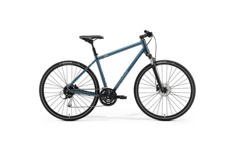 Велосипед Merida Crossway 100 Teal-Blue/Silver-Blue/Lime 2021