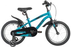 Велосипед NOVATRACK 16" PRIME алюм., синий металлик,  полная защита цепи, ножной тормоз, короткие кр