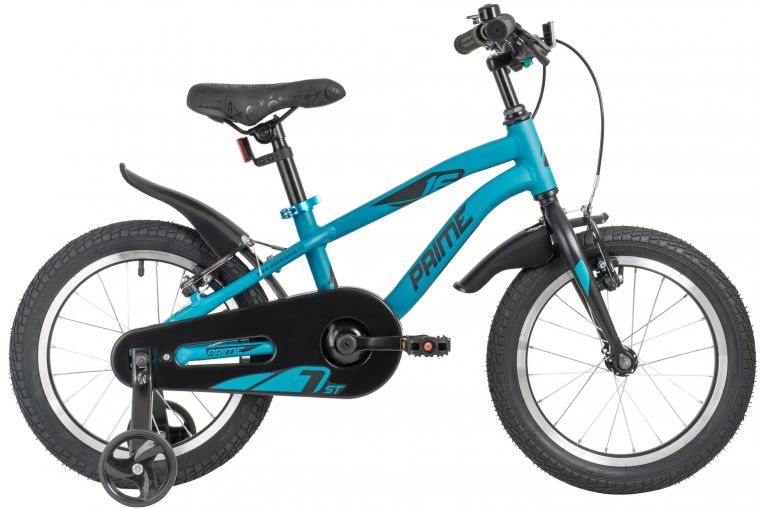Велосипед NOVATRACK 16" PRIME алюм., синий металлик,  полная защита цепи, ножной тормоз, короткие кр