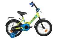 Детский велосипед  NOVATRACK 14" FOREST зеленый, сталь, тормоз нож, крылья, багажник, полная защ.цепи