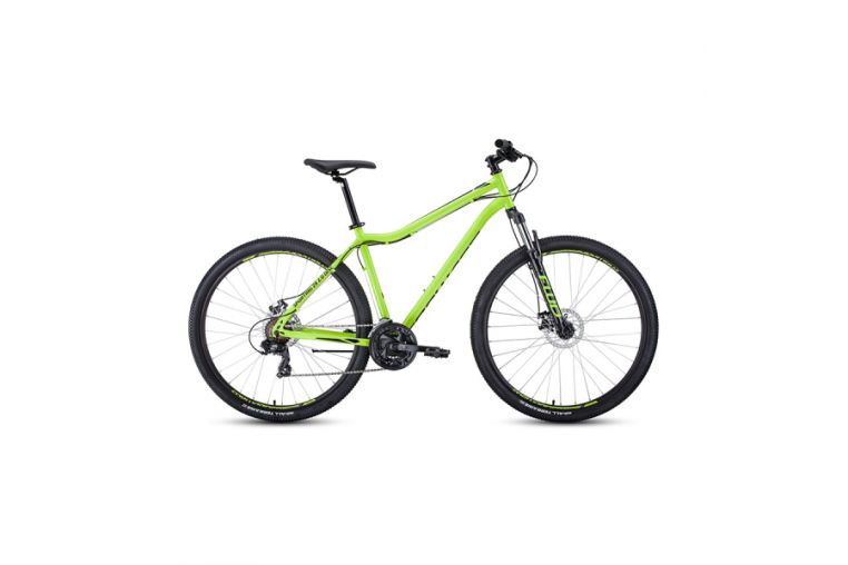 Велосипед 29' Forward Sporting 29 2.0 disc Ярко-зеленый/Черный 20-21 г
