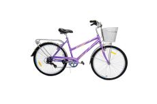 Велосипед Stels Navigator 26' 250 Lady Z010 Фиолетовый (с корзиной) (LU089101)