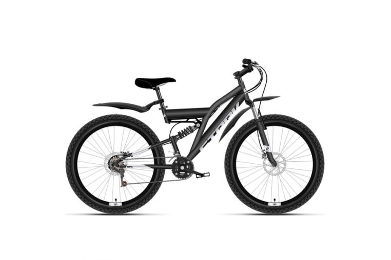 Велосипед Stark'21 Jumper 27.1 FS D чёрный/серебристый