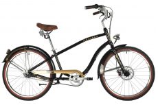 Велосипед STINGER 26" CRUISER 7SM черный, алюминий, размер 18"