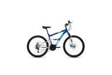 Велосипед 26' Altair MTB FS 26 2.0 disc 18 ск Синий/Красный 20-21 г