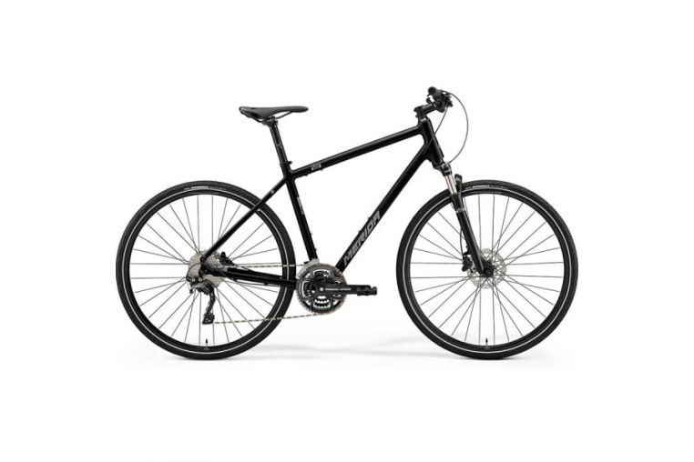 Велосипед Merida Crossway 500 GlossyBlack/MattSilver 2021