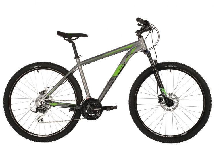 Велосипед STINGER 27.5" GRAPHITE EVO серый, алюминий, размер 16"
