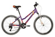 Велосипед  STINGER 24" LAGUNA фиолетовый, алюминий, размер 12", MICROSHIFT