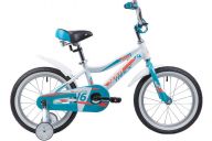 Детский велосипед  NOVATRACK 16", NOVARA, алюм., белый, тормоз нож, короткие крылья, нет багажника