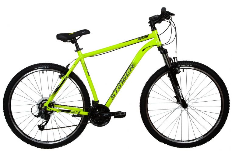 Велосипед STINGER 29" ELEMENT STD зеленый, алюминий, размер 18", MICROSHIFT