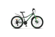 Велосипед Stels Navigator 24' 410 MD V010 Черный/Зеленый (LU091556)