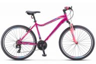 Женский велосипед  Stels Miss-5000 V V050 Фиолетовый/Розовый (LU096275)