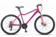 Женский велосипед  Stels Miss-5000 MD V020 Фиолетовый/Розовый (LU096322)
