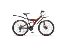 Велосипед Stels Focus 26' MD 21 sp V010 Чёрный/Красный (LU088523)