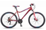 Женский велосипед  Stels Miss-5000 D V020 Вишнёвый/Розовый (LU096323)