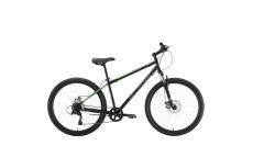 Велосипед Stark'22 Respect 26.1 D Microshift Steel черный/зеленый