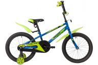 Детский велосипед  NOVATRACK 16", EXTREME, синий, полная защита цепи,  тормоз нож, короткие крылья, нет багаж
