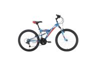 Детский велосипед  Black One Ice FS 24 голубой/белый/красный 2021-2022