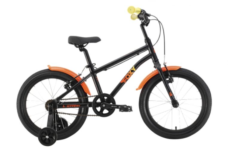 Велосипед Stark'22 Foxy Boy 18 черный/оранжевый/желтый HQ-0005531