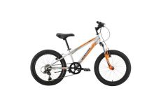 Велосипед Black One Ice 20 серебристый/оранжевый/голубой 2021-2022 HQ-0005360