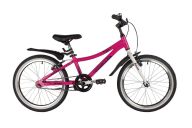 Велосипед  NOVATRACK 20" KATRINA алюм., розовый, тормоз V-brake, короткие крылья