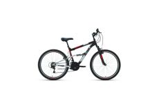 Велосипед 26' Altair MTB FS 26 1.0 18 ск Черный/Красный 2022 г