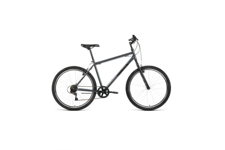 Велосипед 26' Altair MTB HT 26 1.0 7 ск Темно-серый/Черный 2022 г