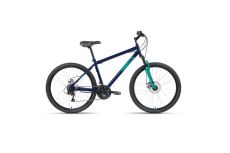 Велосипед 26' Altair MTB HT 26 2.0 D 21 ск Темно-синий/Бирюзовый 2022 г