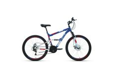 Велосипед 26' Altair MTB FS 26 2.0 D 18 ск Синий/Красный 2022 г