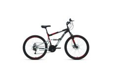 Велосипед 26' Altair MTB FS 26 2.0 D 18 ск Черный/Красный 2022 г