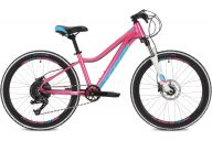 Подростковый велосипед  STINGER 24" FIONA PRO розовый, алюминий, размер 12"
