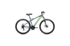 Велосипед 26' Forward Flash 26 2.2 D Серый матовый/Ярко-зеленый 2022 г