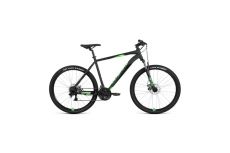 Велосипед 27,5' Forward Apache 27,5 2.2 D AL Черный матовый/Ярко-зеленый 2022 г