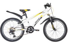 Велосипед NOVATRACK 20" POINTER, белый, сталь, 6-скор, Microshift TS38/Shimano, V-brake
